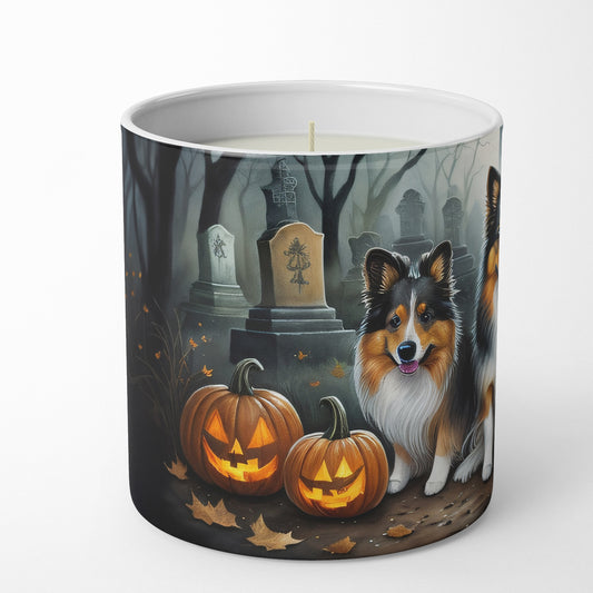Buy this Sheltie Spooky Halloween Decorative Soy Candle