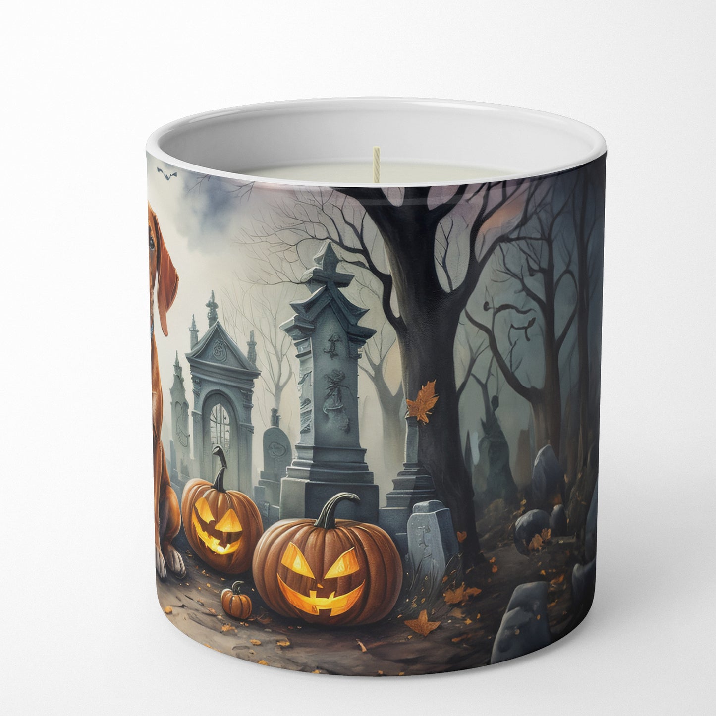 Vizsla Spooky Halloween Decorative Soy Candle