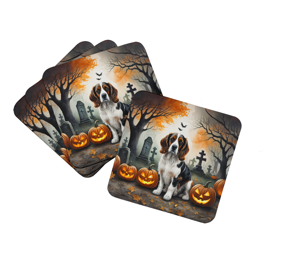 Buy this Welsh Springer Spaniel Spooky Halloween Foam Coasters