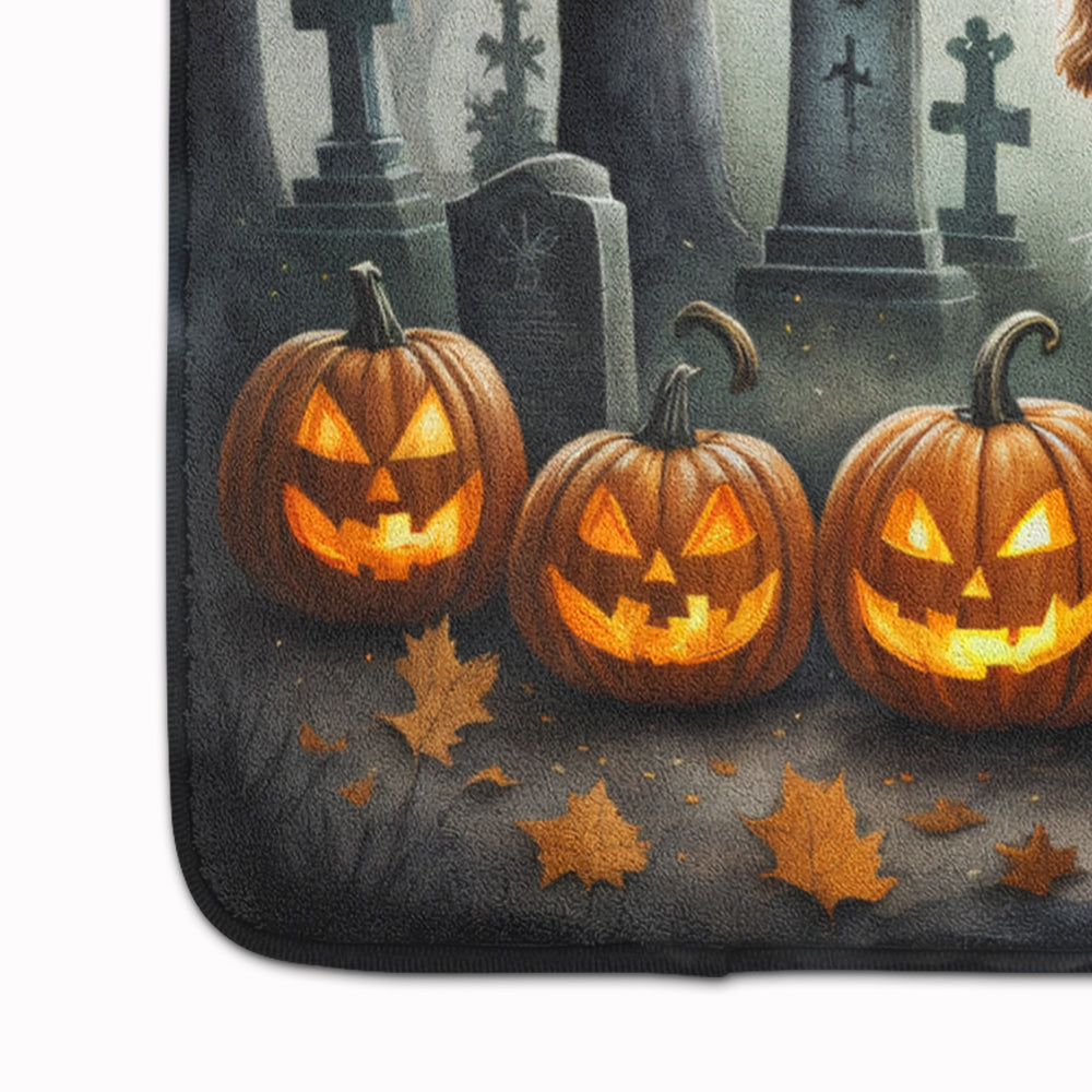 Welsh Springer Spaniel Spooky Halloween Memory Foam Kitchen Mat