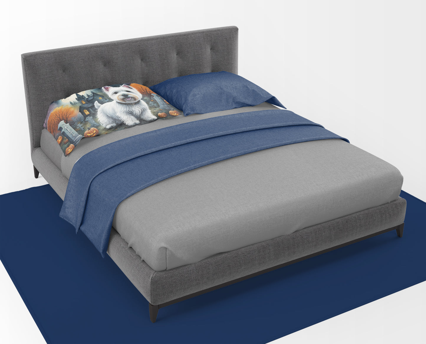 Westie Spooky Halloween Standard Pillowcase