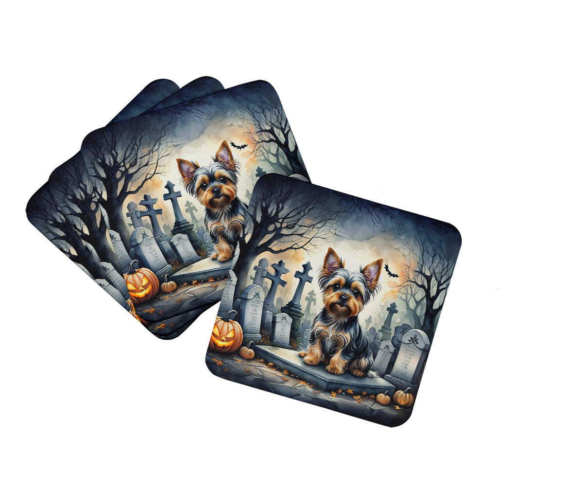 Buy this Yorkshire Terrier Spooky Halloween Foam Coasters