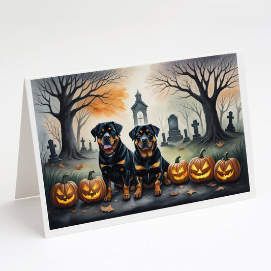 Buy this Rottweiler Spooky Halloween Greeting Cards and Envelopes Pack of 8