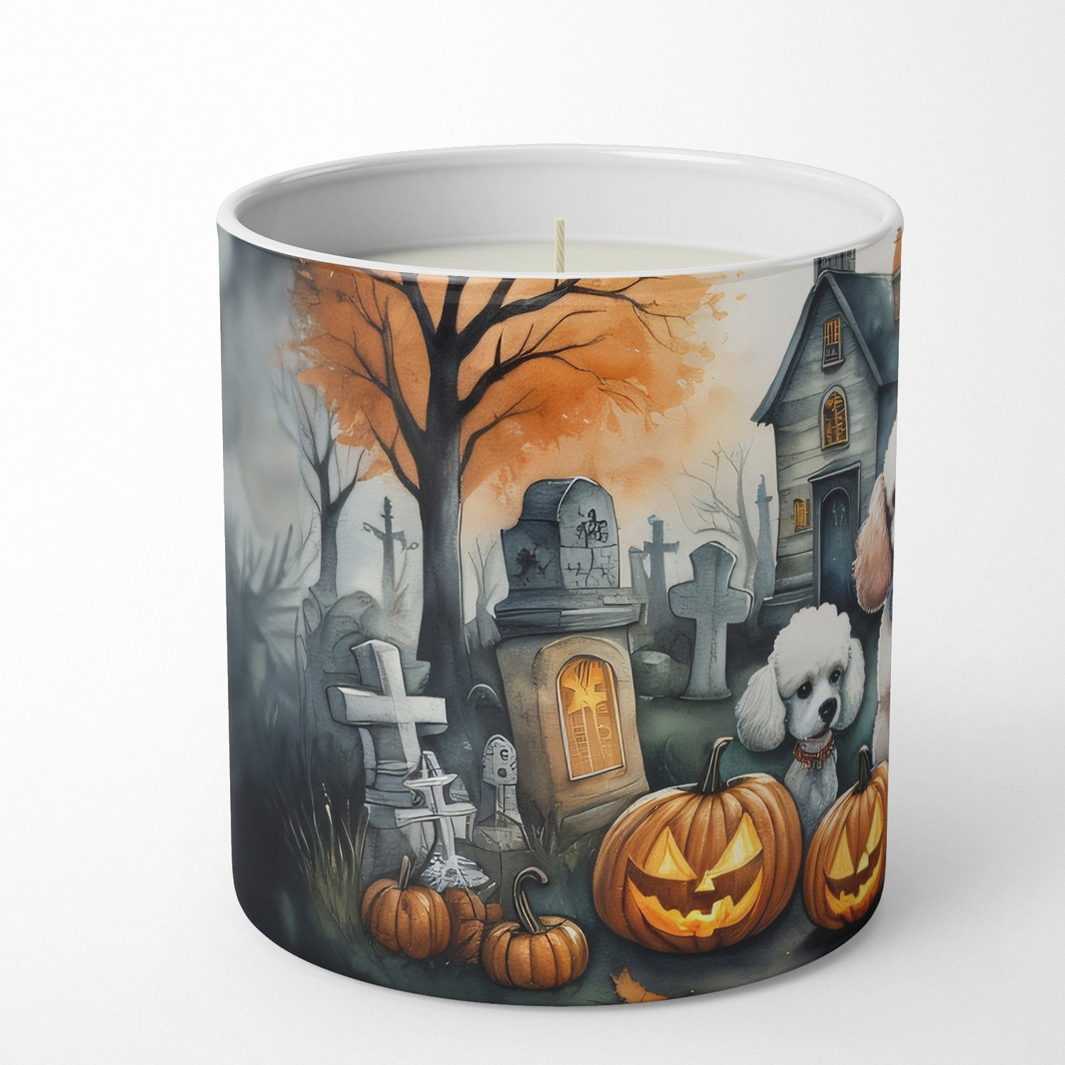 Buy this Poodle Spooky Halloween Decorative Soy Candle