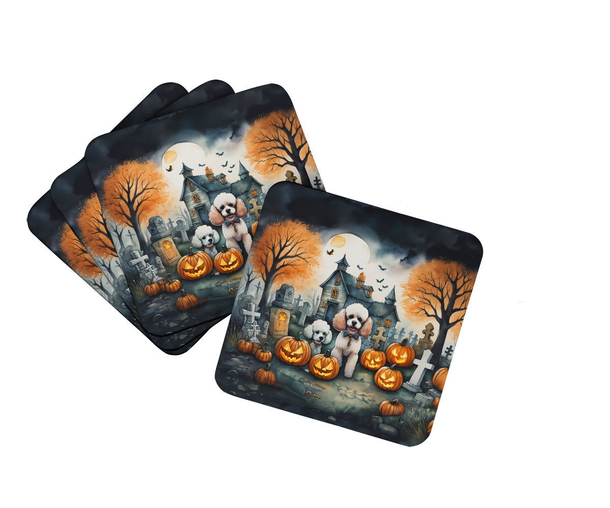 Buy this Poodle Spooky Halloween Foam Coasters