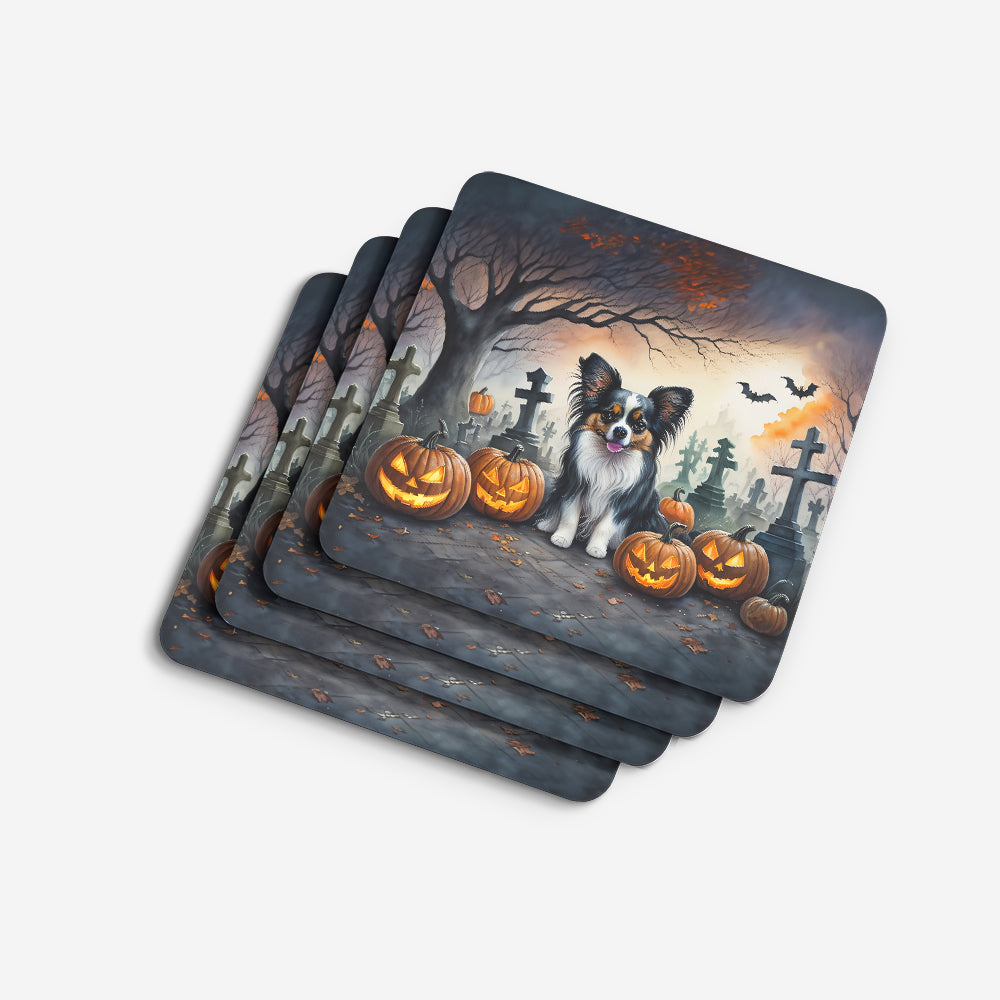 Papillon Spooky Halloween Foam Coasters
