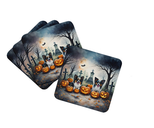 Buy this Papillon Spooky Halloween Foam Coasters