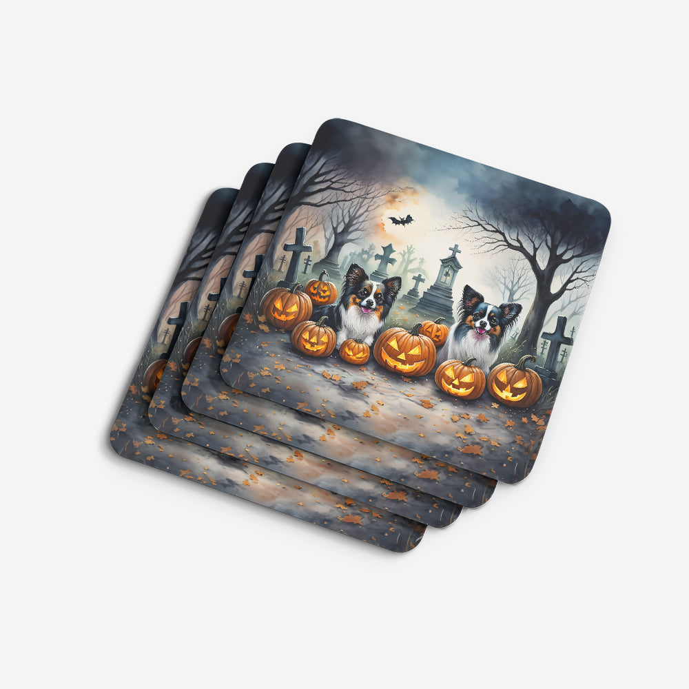 Papillon Spooky Halloween Foam Coasters