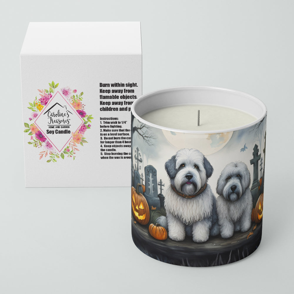 Old English Sheepdog Spooky Halloween Decorative Soy Candle