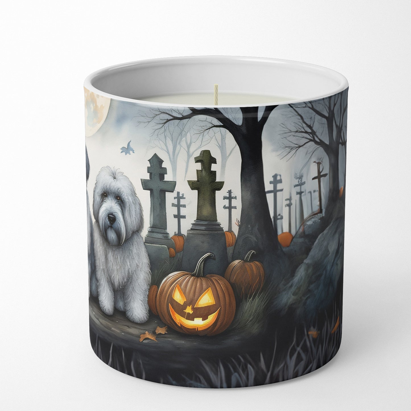 Old English Sheepdog Spooky Halloween Decorative Soy Candle