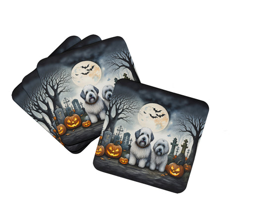 Buy this Old English Sheepdog Spooky Halloween Foam Coasters