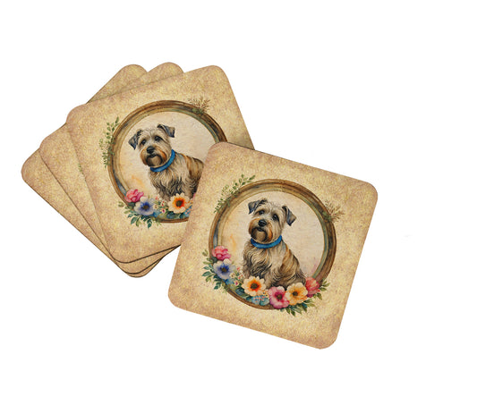 Buy this Glen of Imaal Terrier and Flowers Foam Coasters