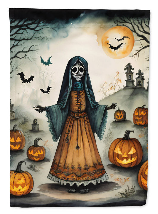 Buy this La Llorona Skeleton Spooky Halloween Garden Flag