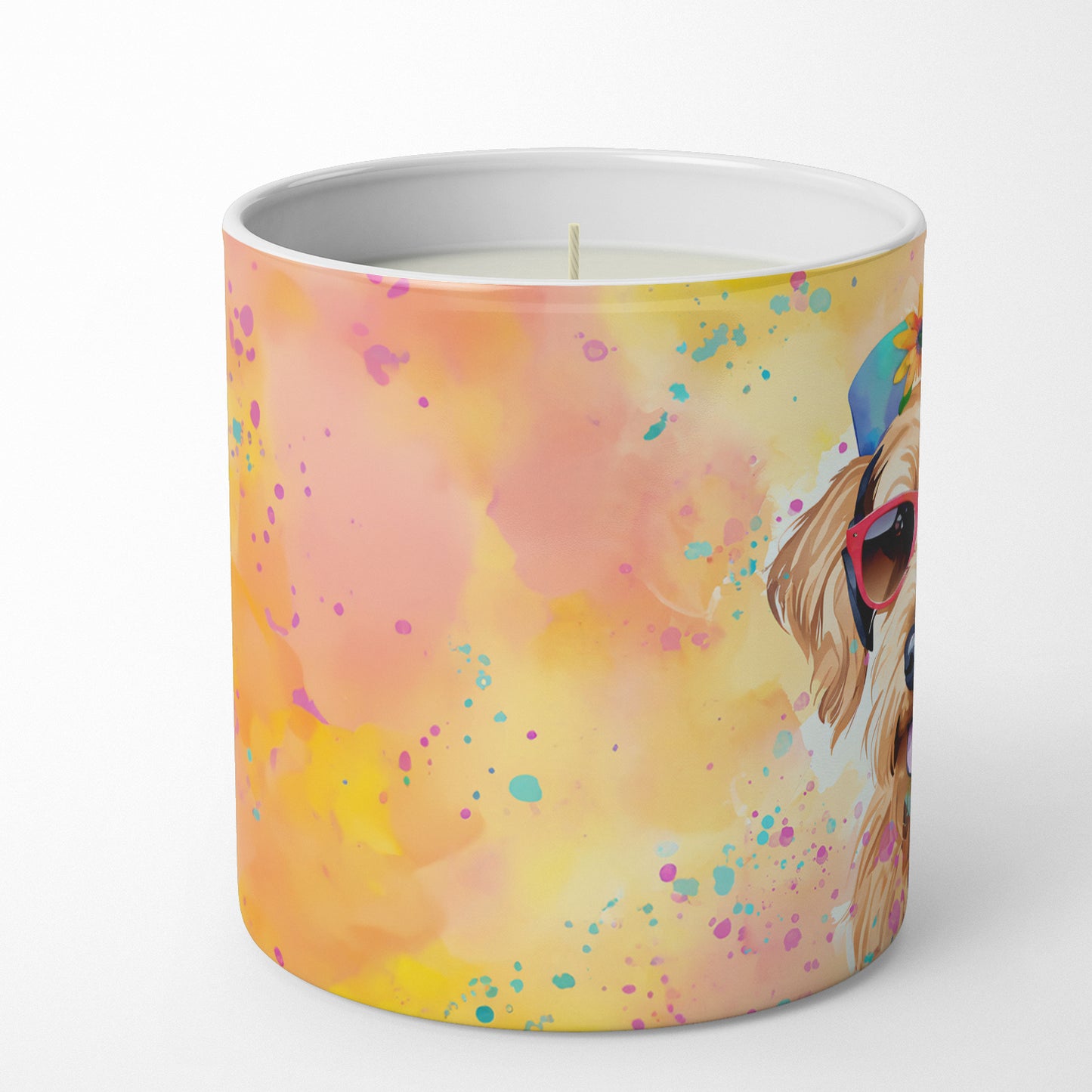 Buy this Airedale Terrier Hippie Dawg Decorative Soy Candle