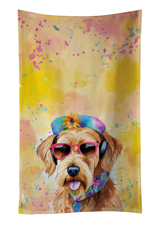 Buy this Airedale Terrier Hippie Dawg Kitchen Towel