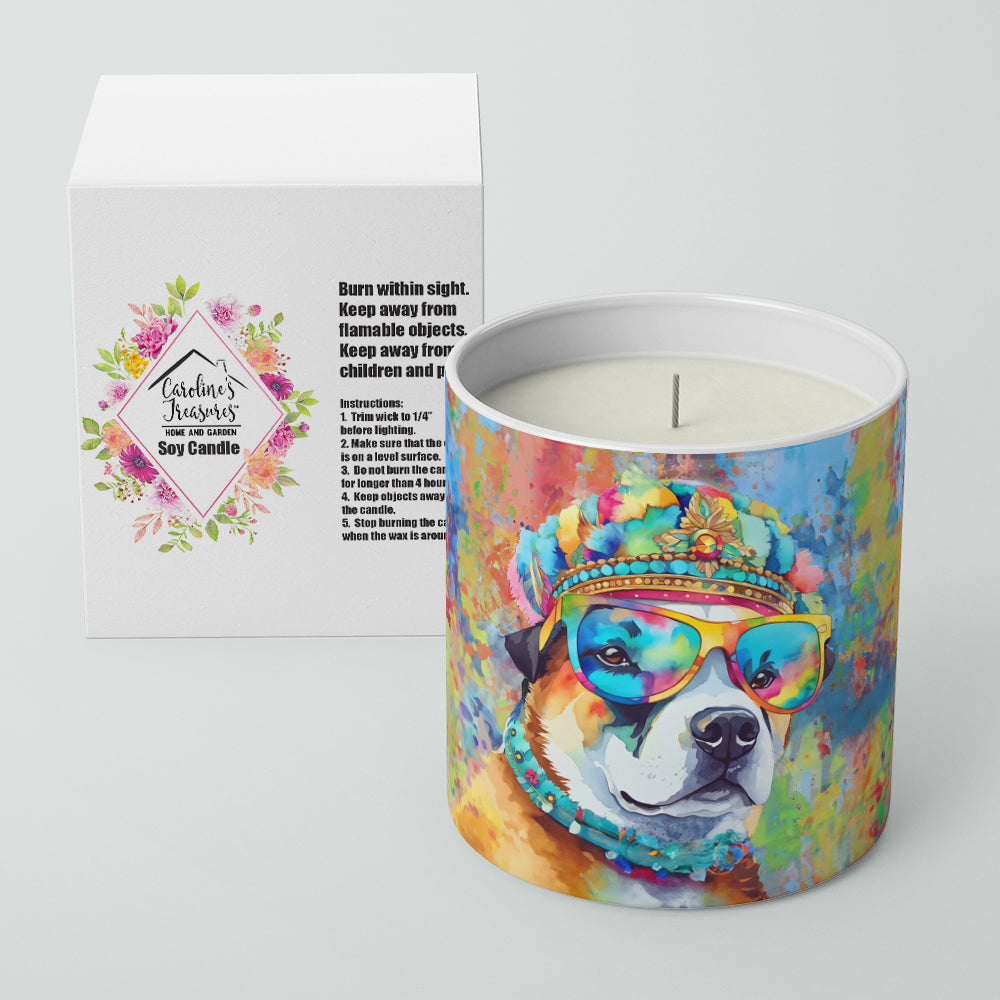 Akita Hippie Dawg Decorative Soy Candle