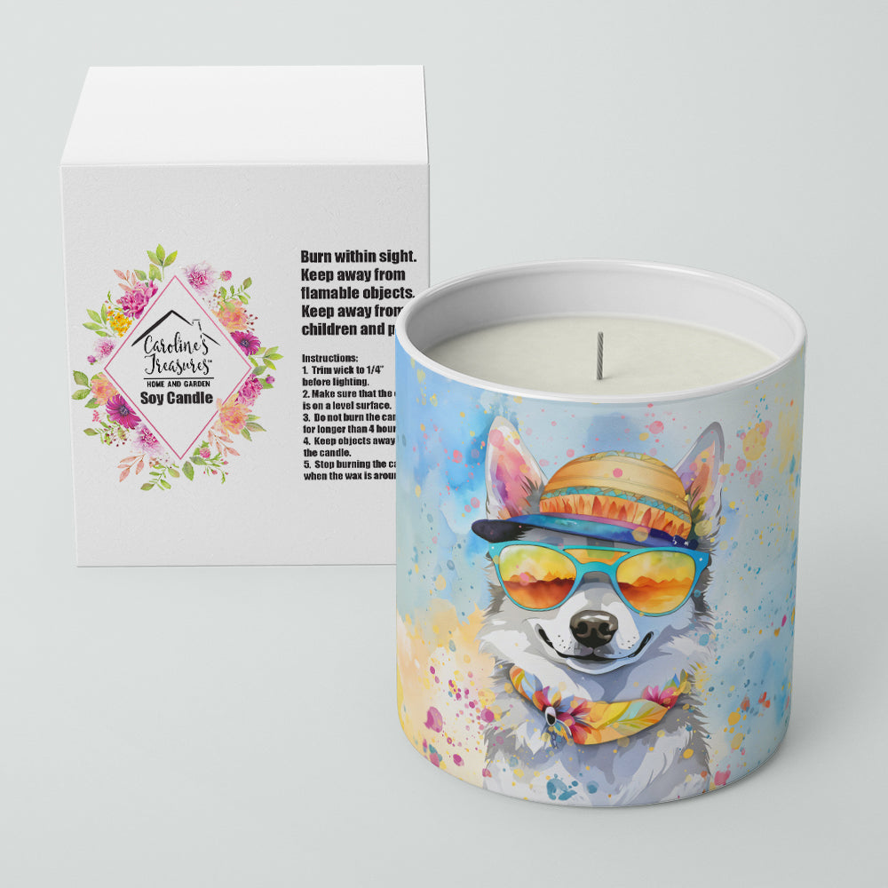 Alaskan Klee Kai Hippie Dawg Decorative Soy Candle