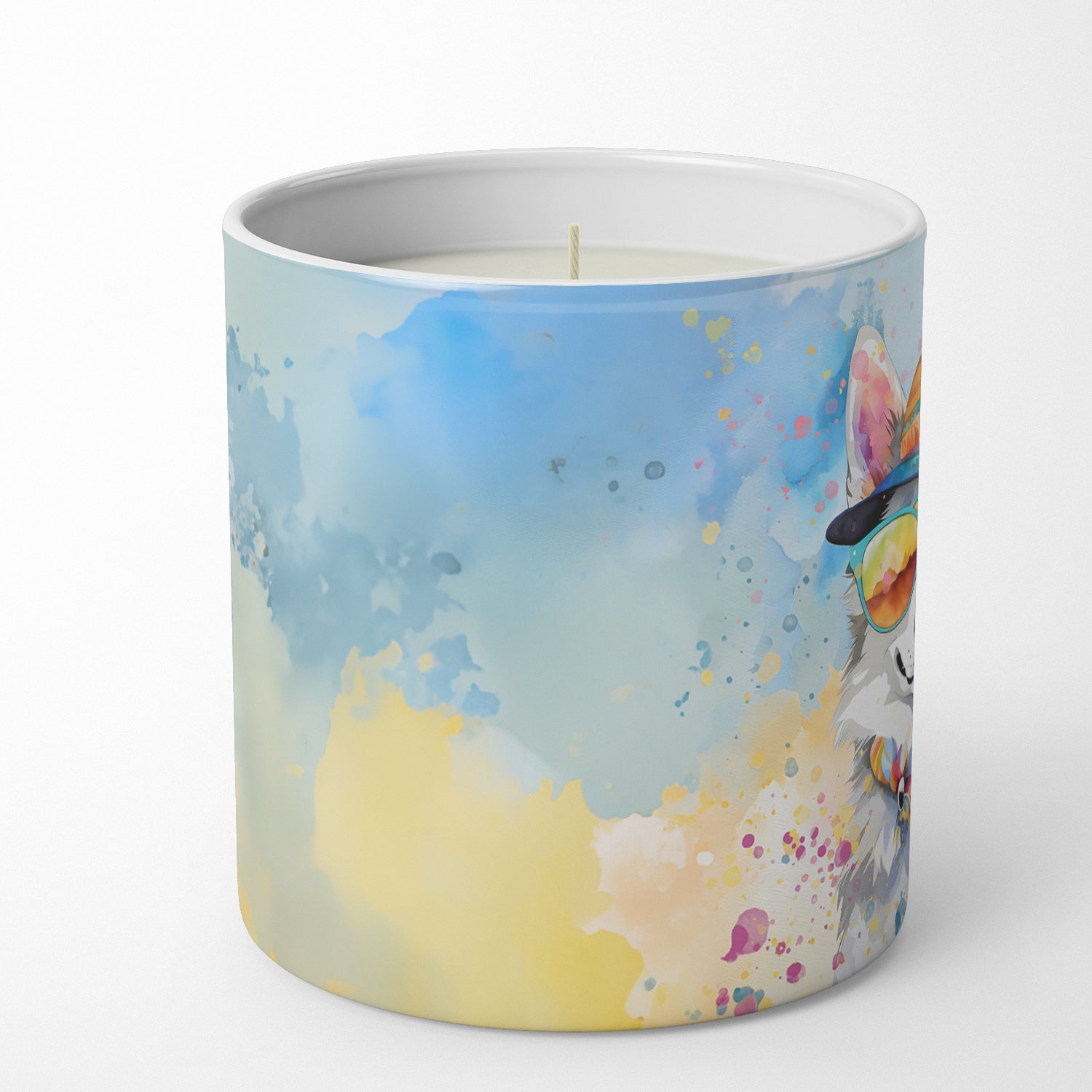 Buy this Alaskan Klee Kai Hippie Dawg Decorative Soy Candle