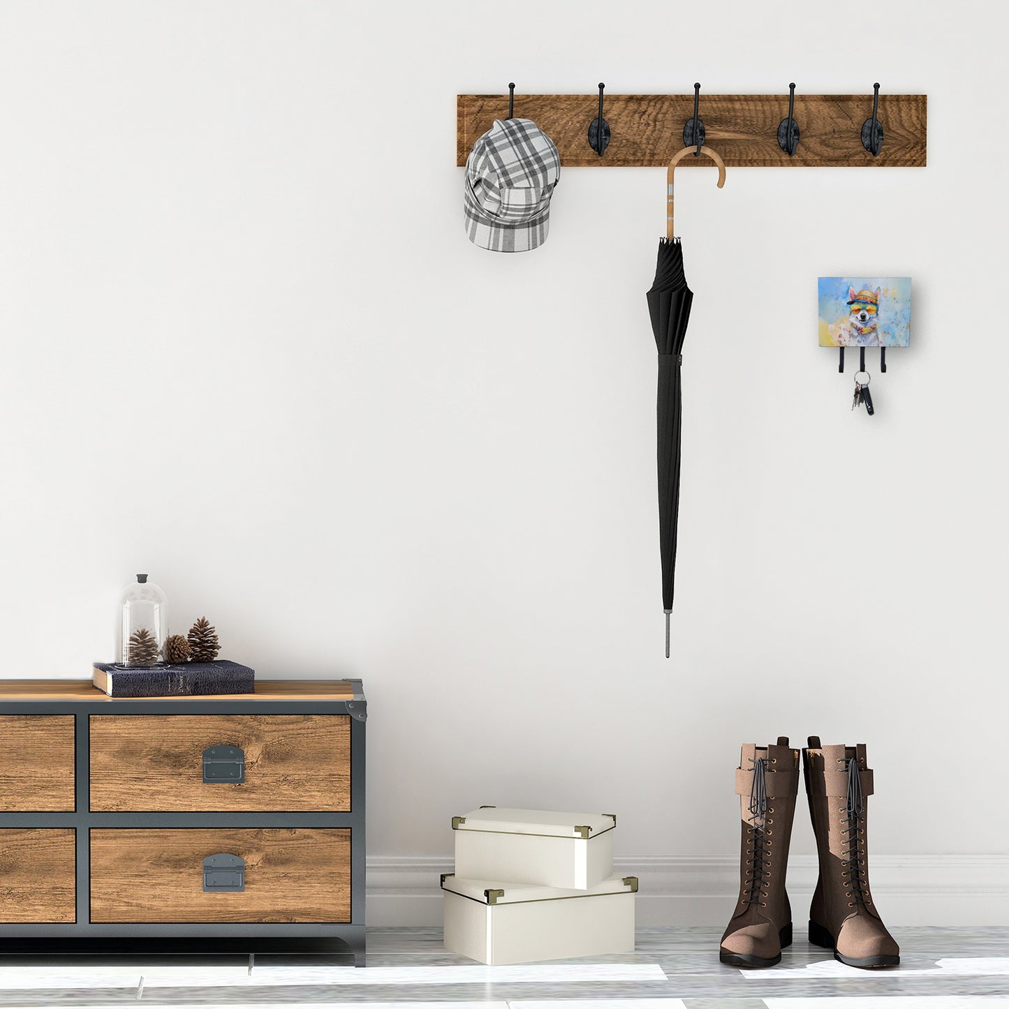 Alaskan Klee Kai Hippie Dawg Leash or Key Holder