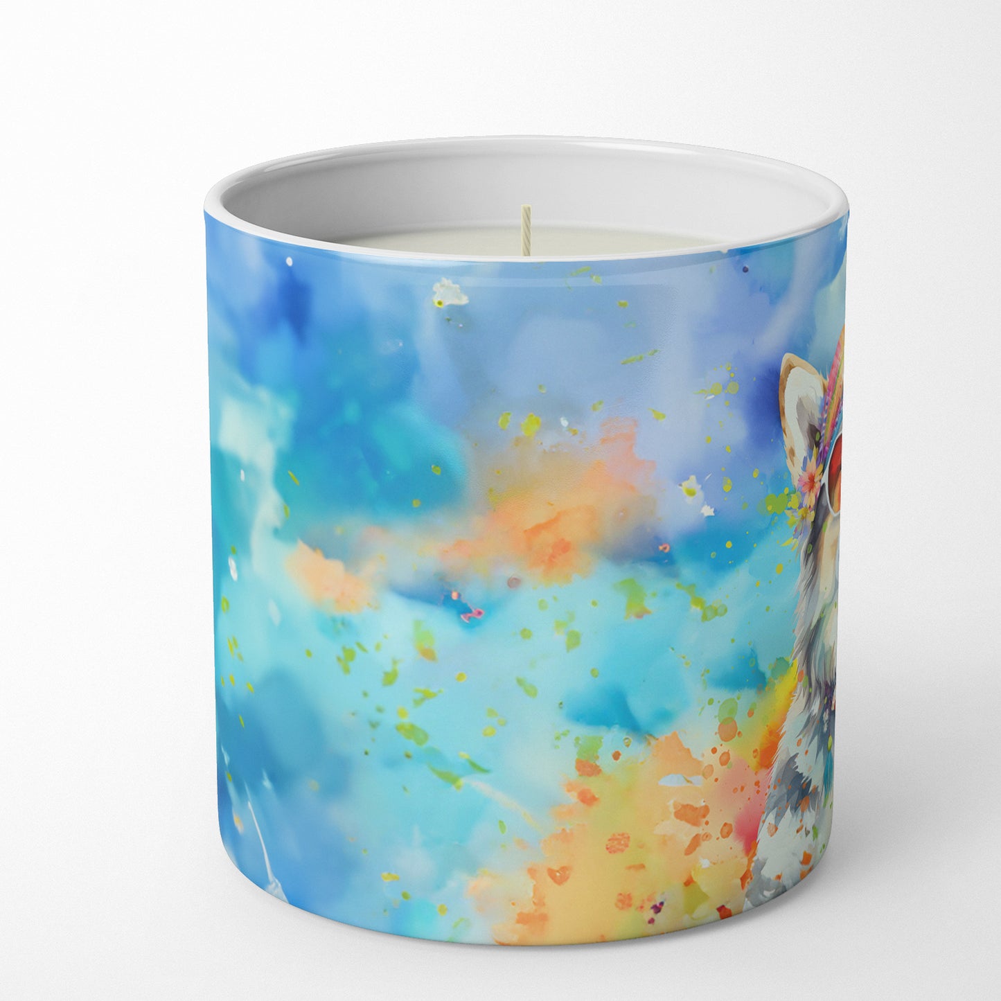 Buy this Alaskan Malamute Hippie Dawg Decorative Soy Candle