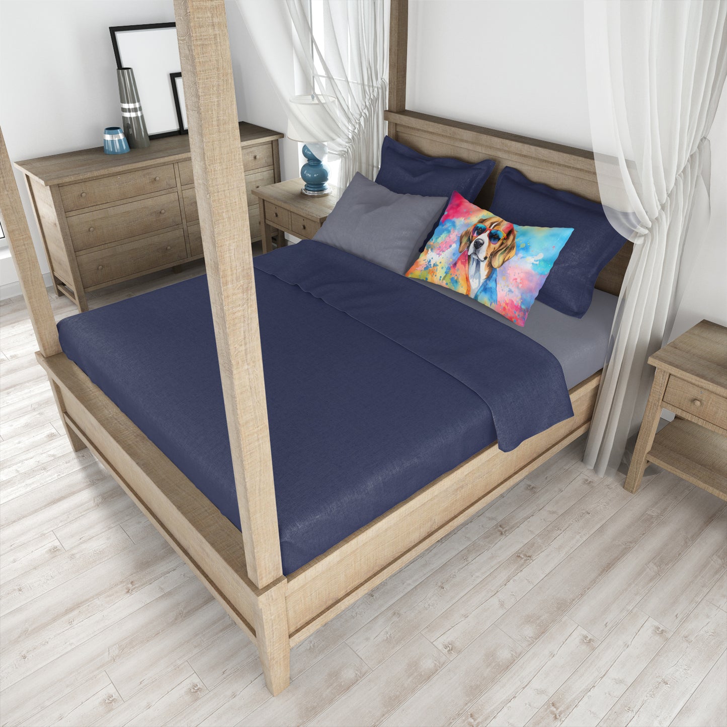 Beagle Hippie Dawg Standard Pillowcase