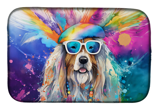 Buy this Bearded Collie Hippie Dawg Dish Drying Mat