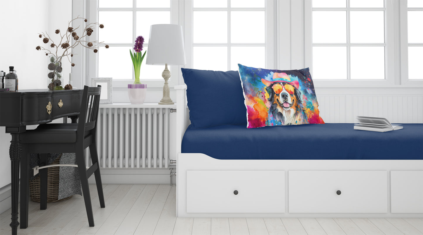 Bernese Mountain Dog Hippie Dawg Standard Pillowcase