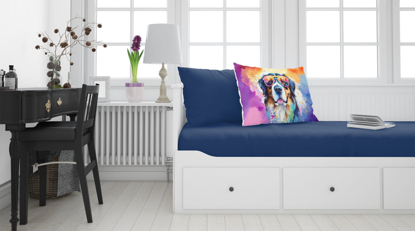 Bernese Mountain Dog Hippie Dawg Standard Pillowcase