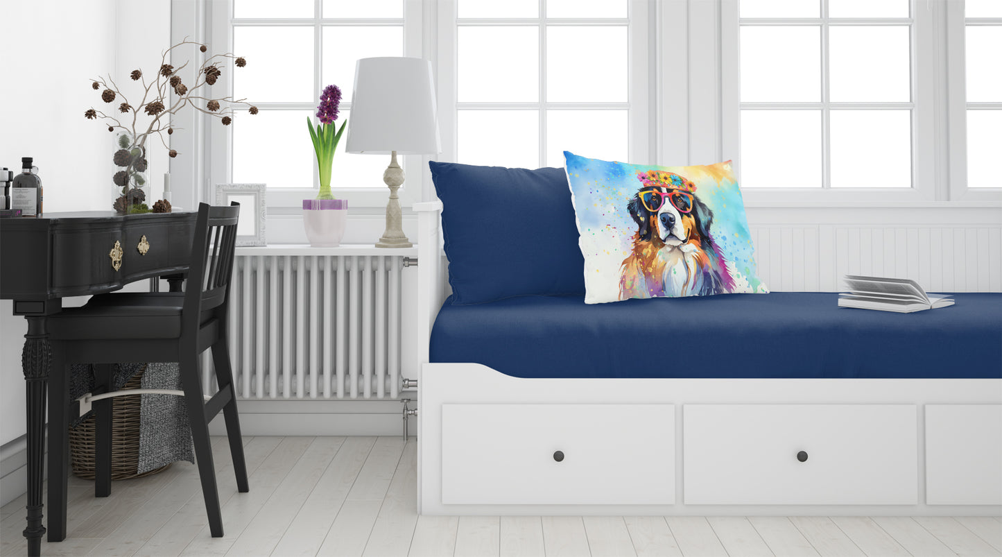 Bernese Mountain Dog Hippie Dawg Standard Pillowcase