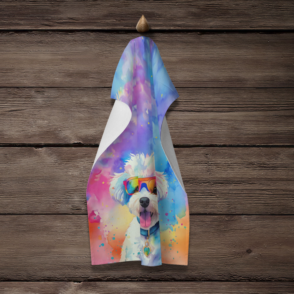 Bichon Frise Hippie Dawg Kitchen Towel