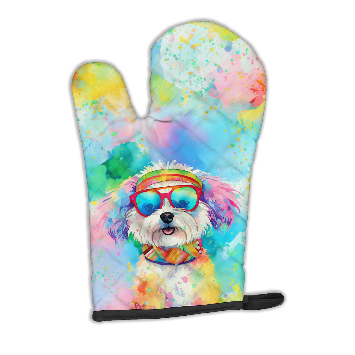 Buy this Bichon Frise Hippie Dawg Oven Mitt
