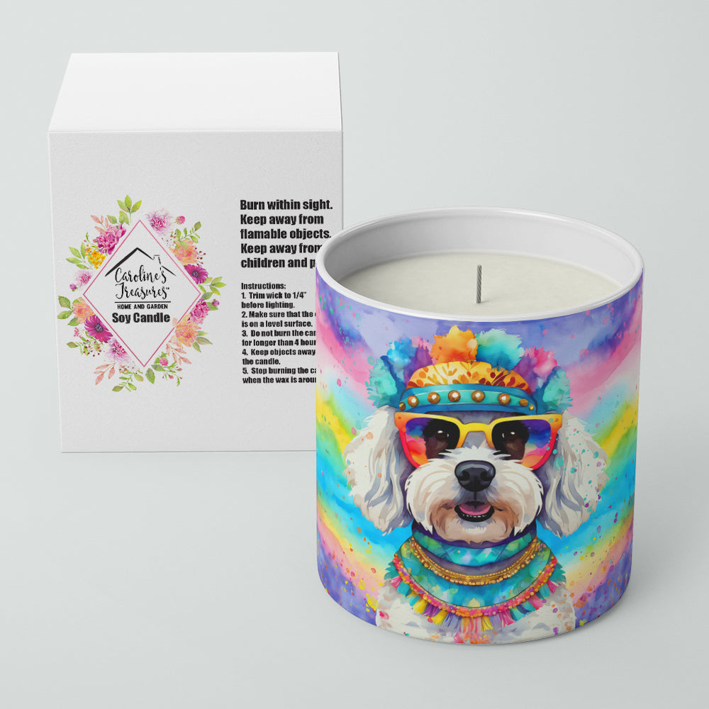 Bichon Frise Hippie Dawg Decorative Soy Candle