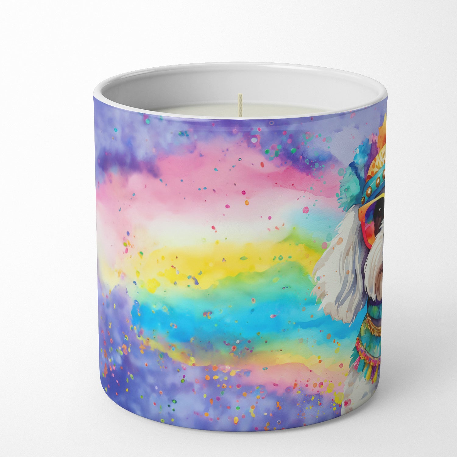Buy this Bichon Frise Hippie Dawg Decorative Soy Candle