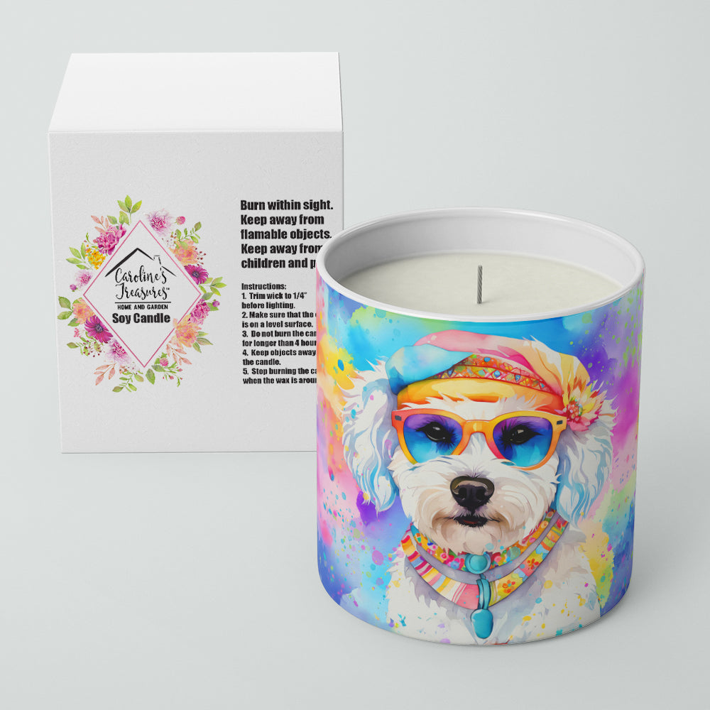 Bichon Frise Hippie Dawg Decorative Soy Candle