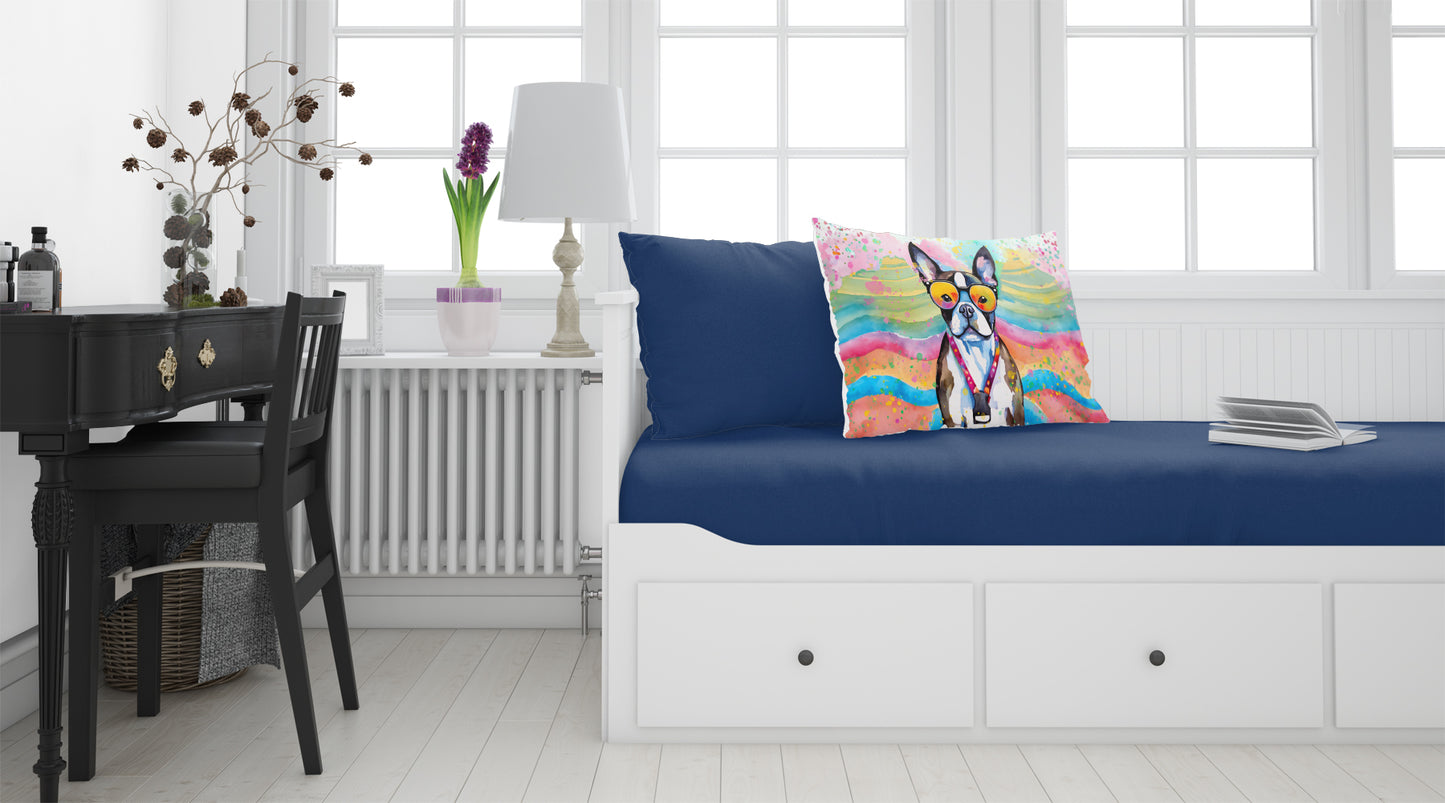 Boston Terrier Hippie Dawg Standard Pillowcase