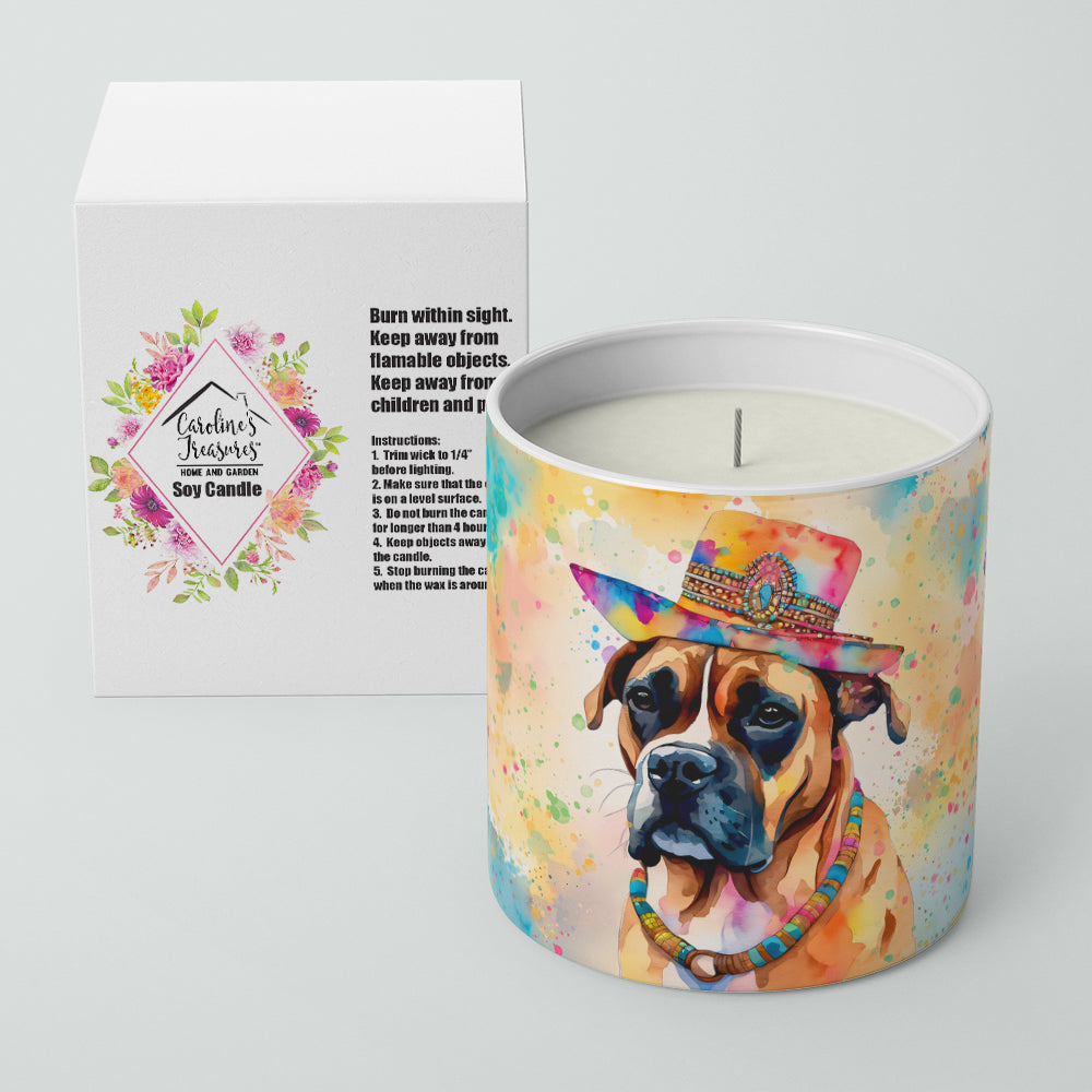 Boxer Hippie Dawg Decorative Soy Candle