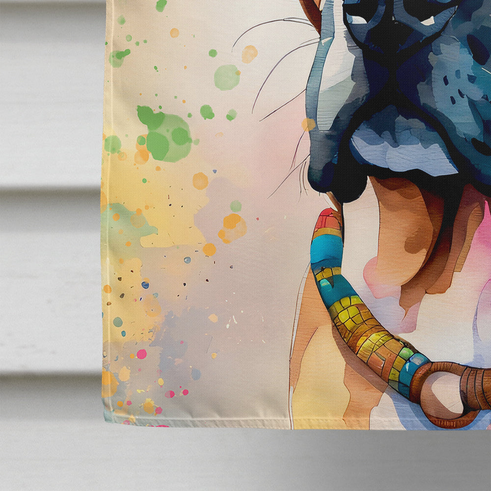 Boxer Hippie Dawg House Flag