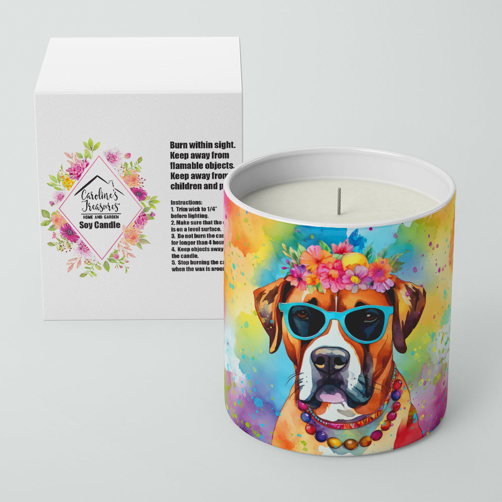 Boxer Hippie Dawg Decorative Soy Candle