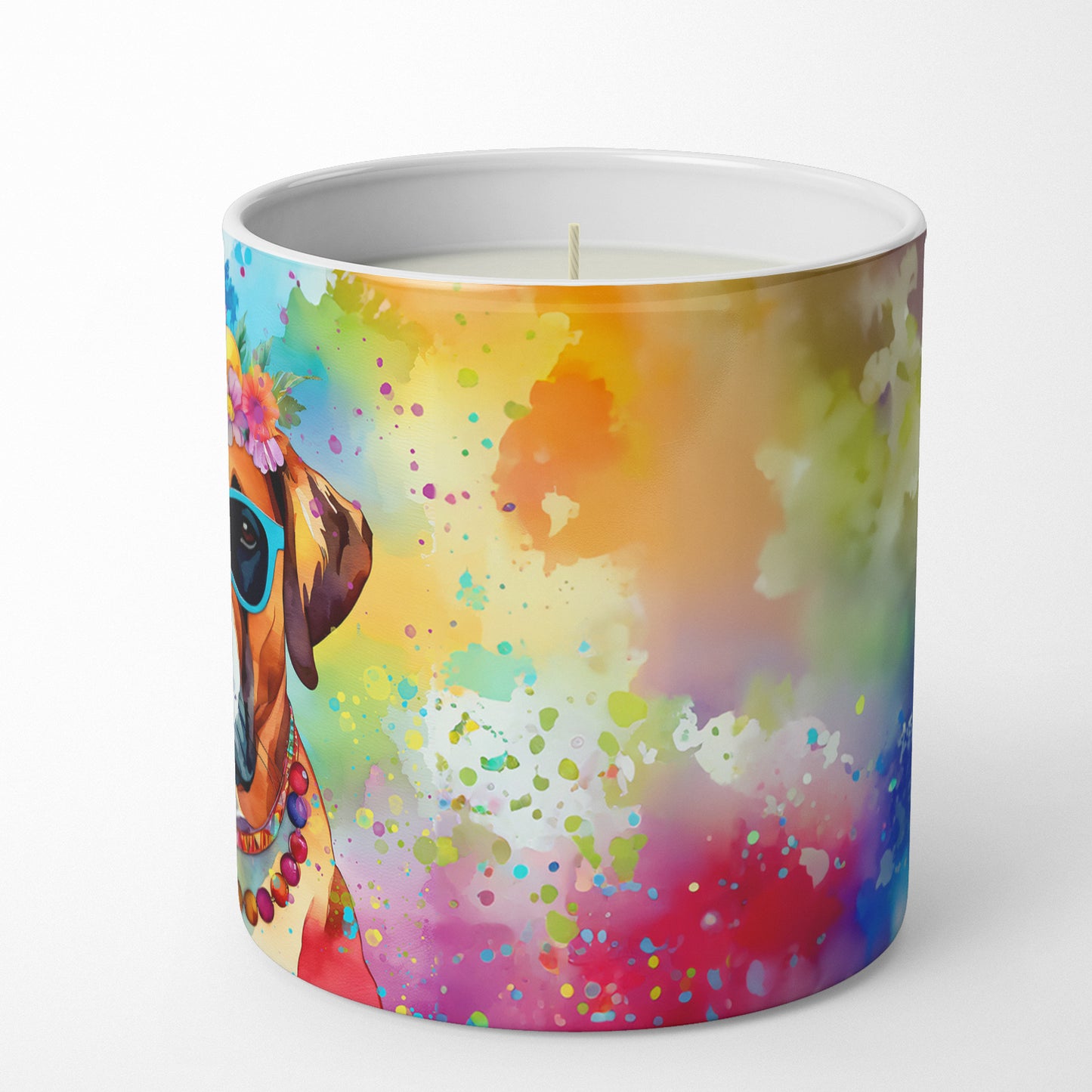 Boxer Hippie Dawg Decorative Soy Candle