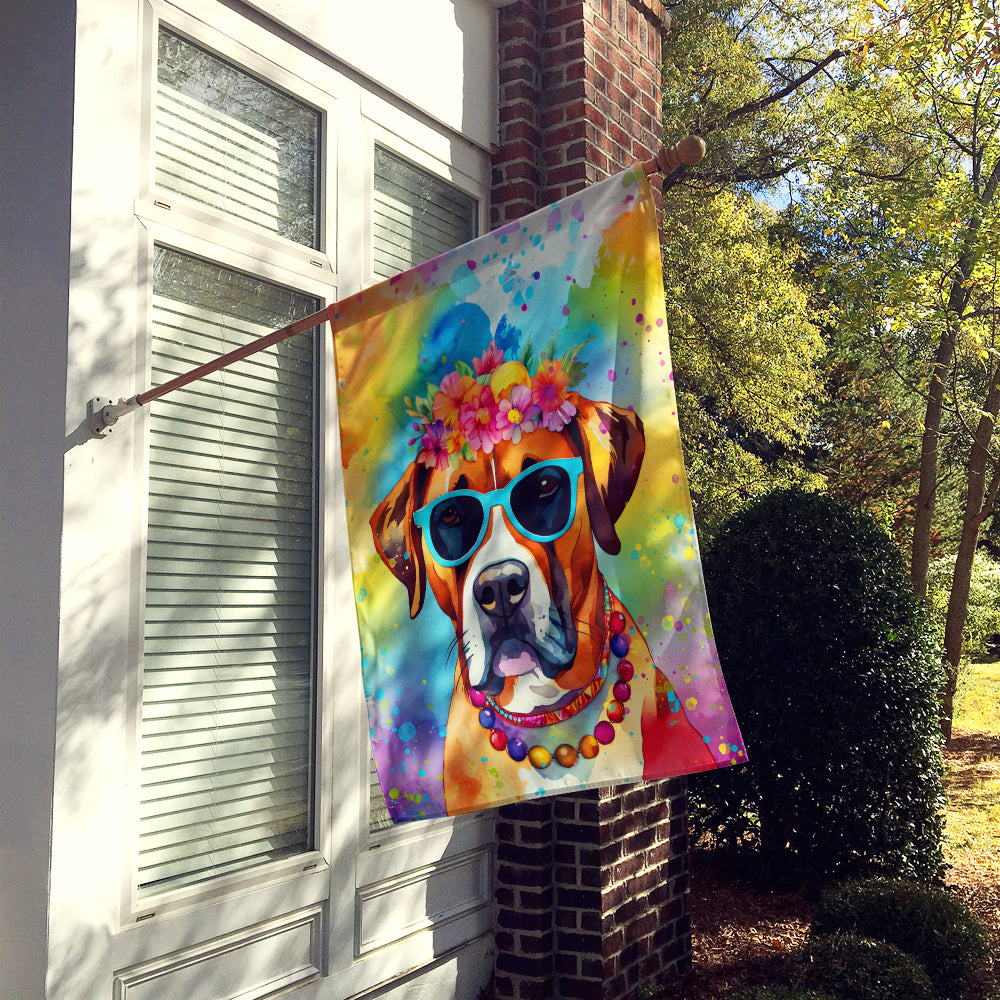 Boxer Hippie Dawg House Flag