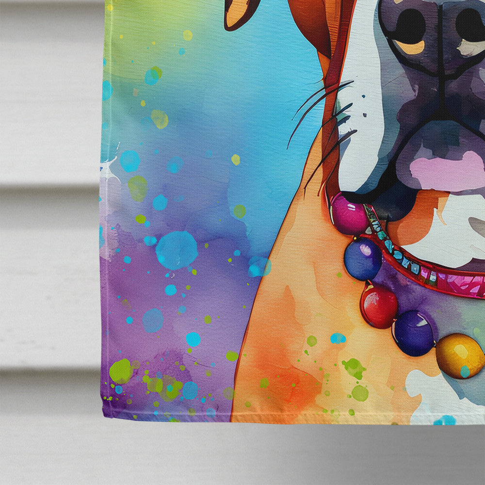 Boxer Hippie Dawg House Flag
