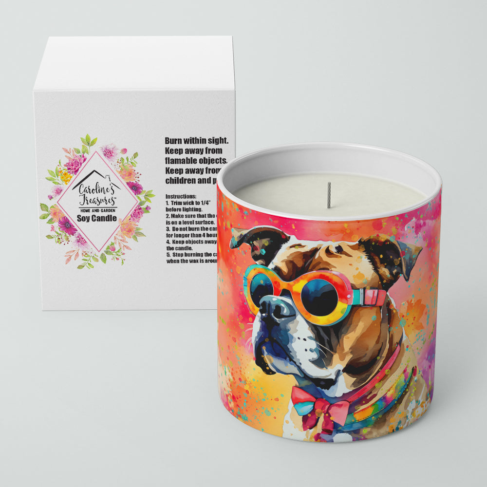 Boxer Hippie Dawg Decorative Soy Candle