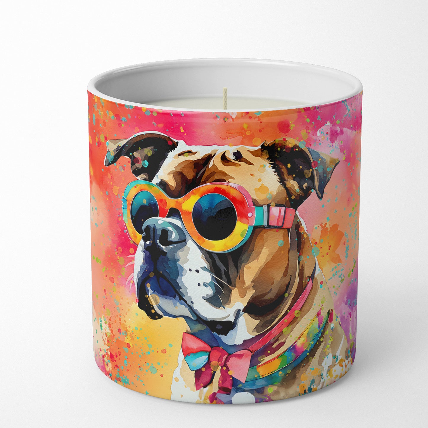 Boxer Hippie Dawg Decorative Soy Candle