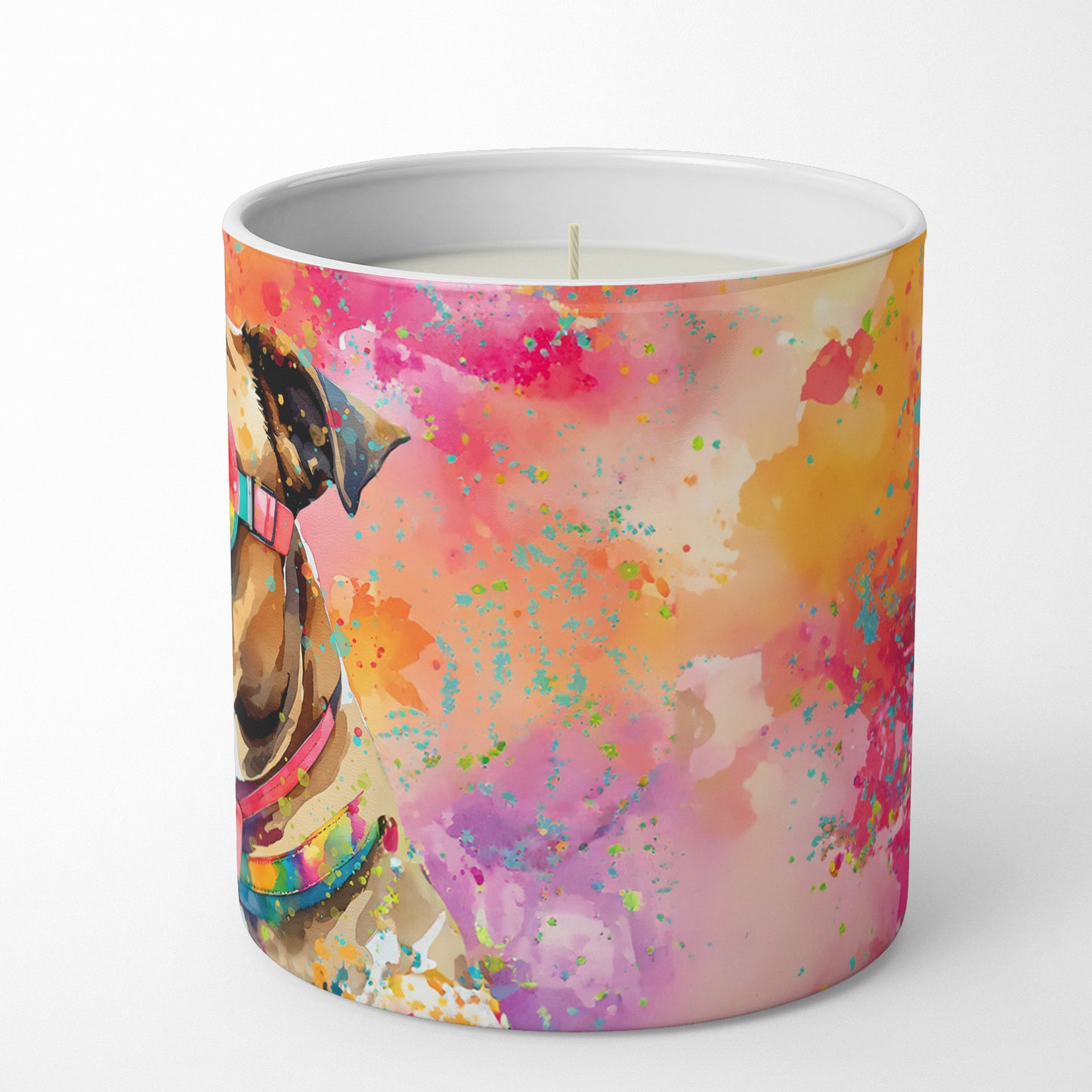 Boxer Hippie Dawg Decorative Soy Candle