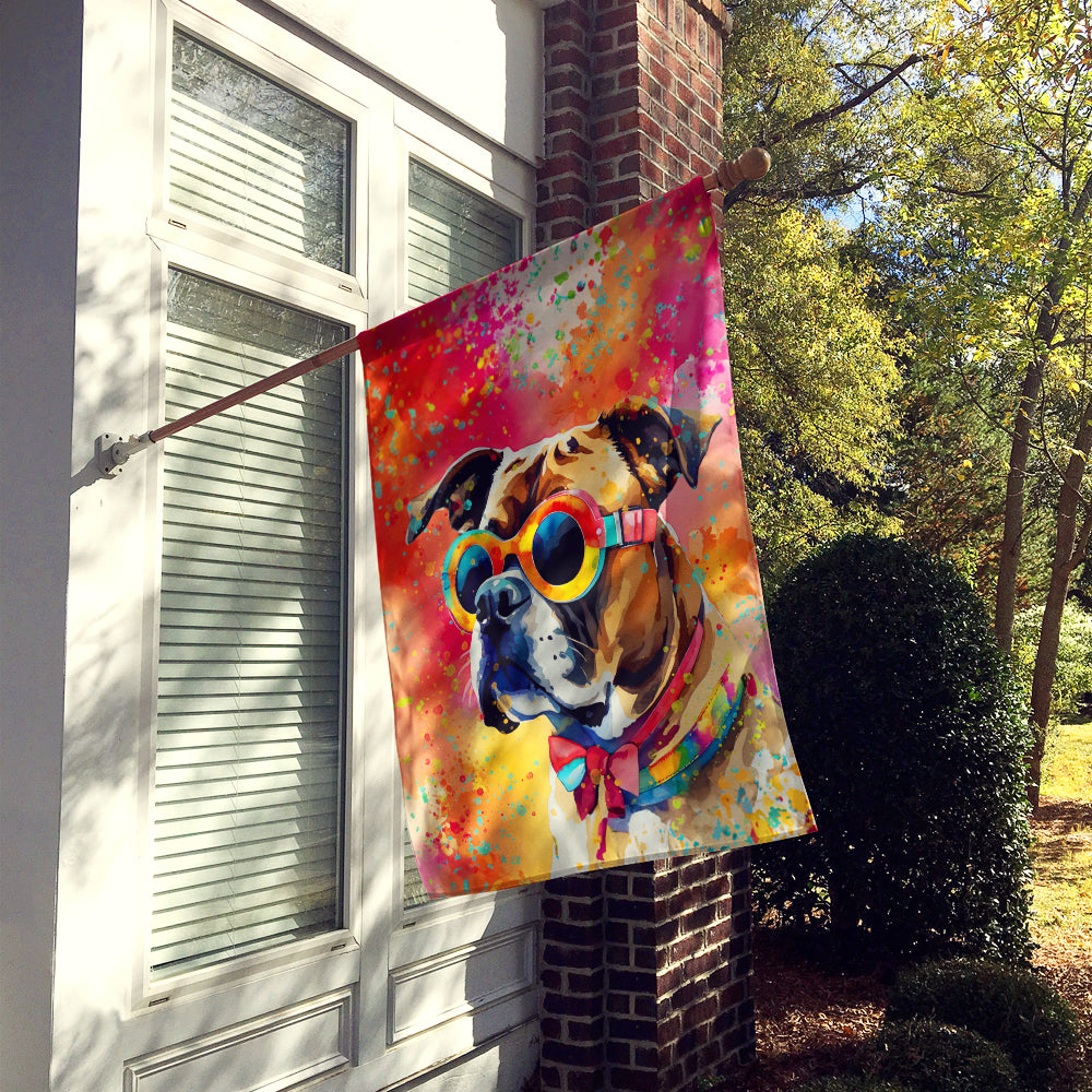 Boxer Hippie Dawg House Flag