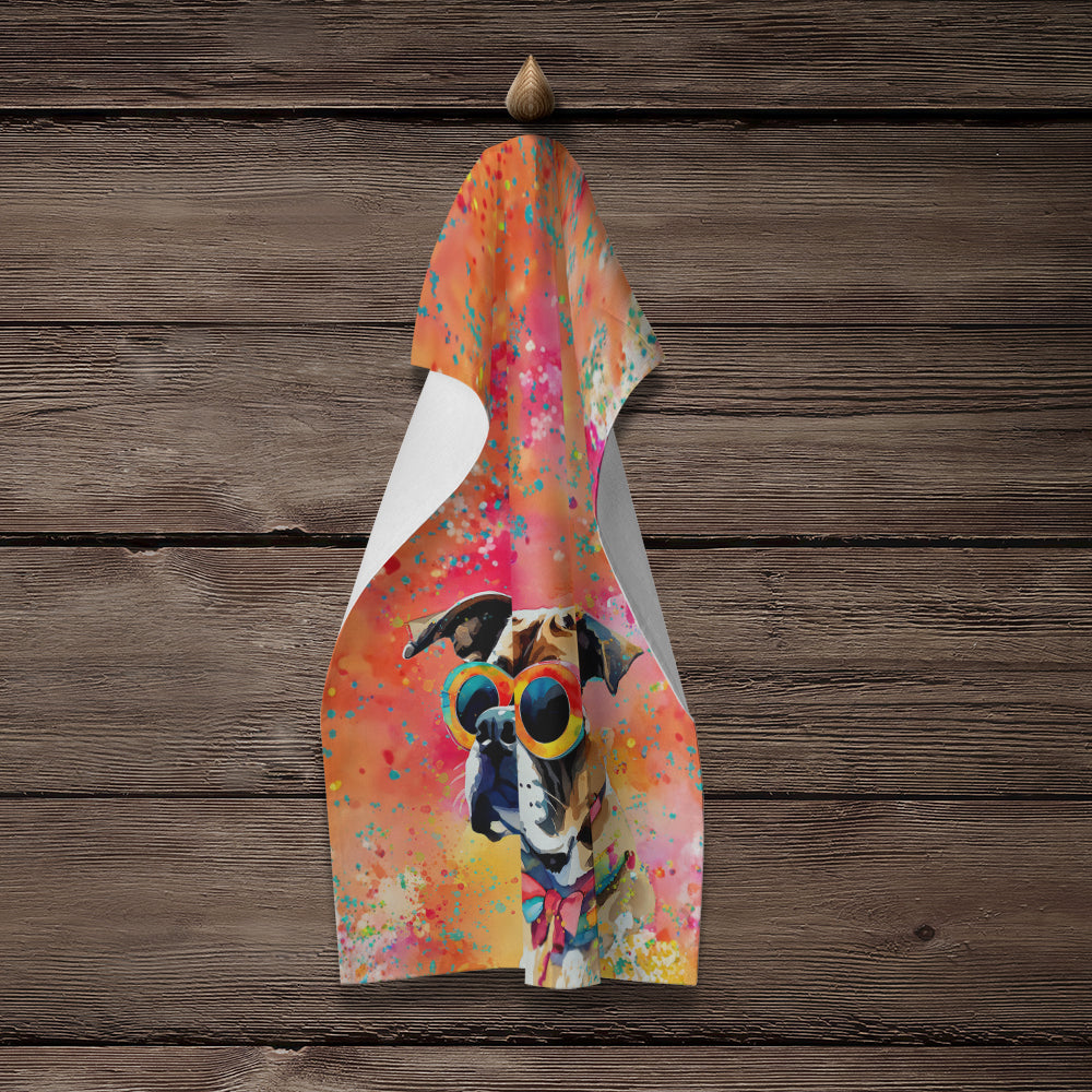 Boxer Hippie Dawg Kitchen Towel