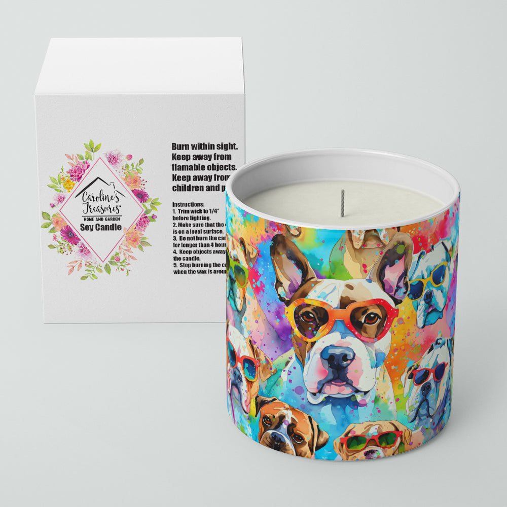 Boxer Hippie Dawg Decorative Soy Candle