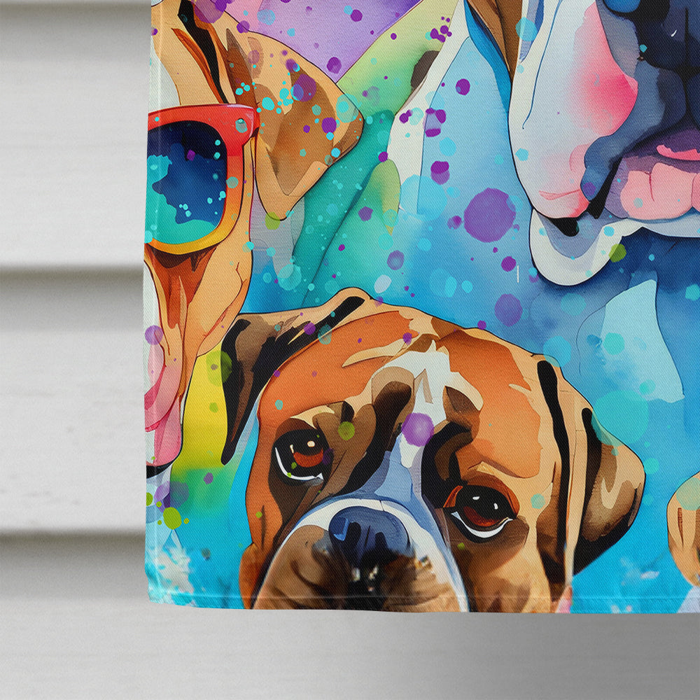 Boxer Hippie Dawg House Flag