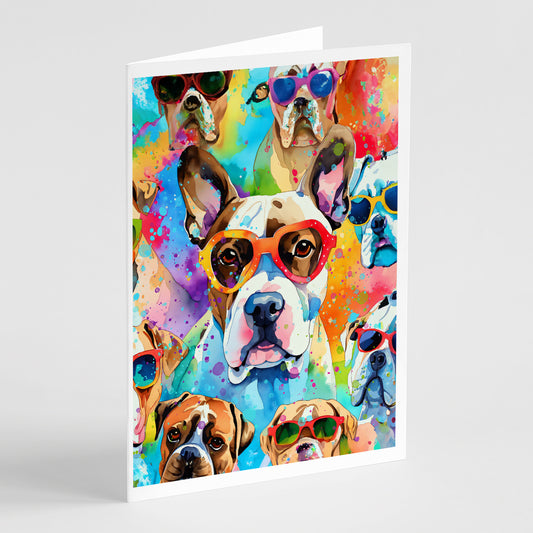 Buy this Boxer Hippie Dawg Greeting Cards Pack of 8