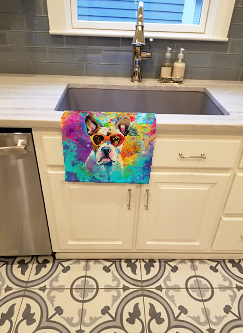 Boxer Hippie Dawg Kitchen Towel